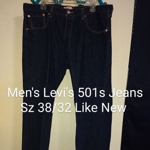Men's Levi's 501s Jeans Sz 38/32 Like New